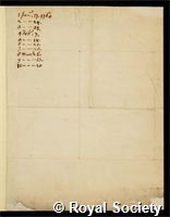Bernard, Jean Baptiste: certificate of election to the Royal Society