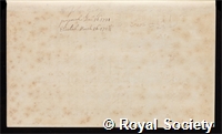 Gray, John: certificate of election to the Royal Society