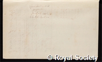 Fuller, Rose: certificate of election to the Royal Society