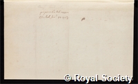 Fontenelle, Bernard le Bovier de: certificate of election to the Royal Society