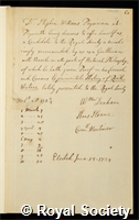Williams, Stephen: certificate of election to the Royal Society