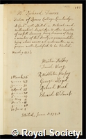 Davies, Richard: certificate of election to the Royal Society