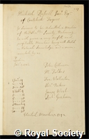 Russell, Michael: certificate of election to the Royal Society