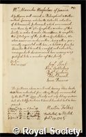 MacFarlane, Alexander: certificate of election to the Royal Society