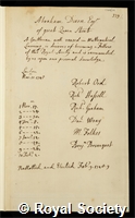 Dixon, Abraham: certificate of election to the Royal Society