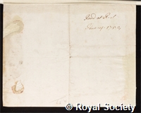 LeBlond: certificate of election to the Royal Society