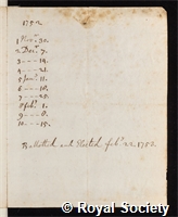 Bellin, Jacques Nicolas: certificate of election to the Royal Society