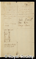 Fitzgerald, Keane: certificate of election to the Royal Society