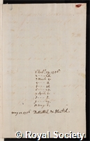 Lantsheer, Jacob Frederick: certificate of election to the Royal Society