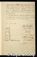 Hudson, Sir Charles Grave: certificate of election to the Royal Society