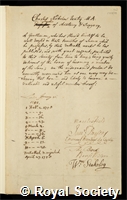 Jenty, Charles Nicholas: certificate of election to the Royal Society