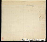Musgrave, Samuel: certificate of election to the Royal Society