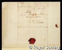 Loten, John Gideon: certificate of election to the Royal Society