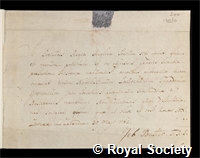 Gronovius, Laurence Theodore: certificate of election to the Royal Society