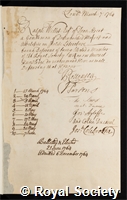 Willett, Ralph: certificate of election to the Royal Society