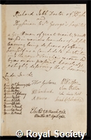 Jebb, Sir Richard: certificate of election to the Royal Society