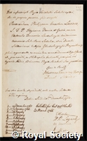 Luders, Philip Ernest: certificate of candidature for election to the Royal Society