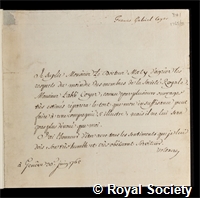 Coyer, Francois Gabriel: certificate of election to the Royal Society
