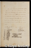 Epinasse, Charles L': certificate of election to the Royal Society