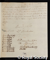 Bennet, Richard Henry Alexander: certificate of election to the Royal Society
