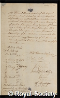 Harris, Daniel: certificate of election to the Royal Society
