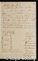 Lane, Timothy: certificate of election to the Royal Society