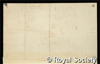 Ives, John: certificate of election to the Royal Society