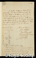 Williams-Wynn, Sir Watkin: certificate of election to the Royal Society