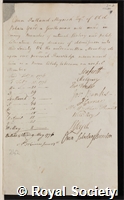Meyrick, Owen Putland: certificate of election to the Royal Society