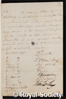 Pelham, Charles Anderson, Baron Yarborough: certificate of election to the Royal Society