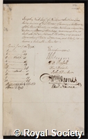 Nash, Joseph: certificate of election to the Royal Society