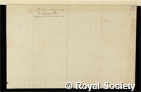Windham, Joseph: certificate of election to the Royal Society