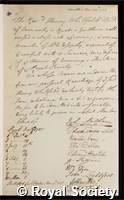 Whitfeld, Henry: certificate of election to the Royal Society