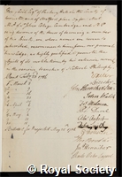Cecil, Henry, 1st Marquess of Exeter: certificate of election to the Royal Society