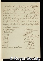 Macleod, Norman: certificate of election to the Royal Society