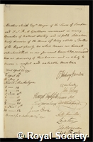 Smith, Matthew: certificate of election to the Royal Society