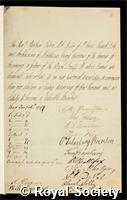 Eaton, Stephen: certificate of election to the Royal Society