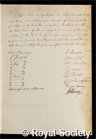 Wilson, Sir Giffin: certificate of election to the Royal Society