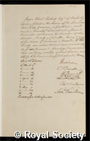 Roberts, Roger Elliot: certificate of election to the Royal Society