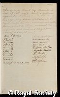Howell, Thomas Bayly: certificate of election to the Royal Society