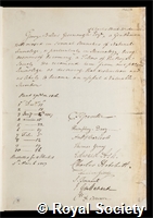 Greenough, George Bellas: certificate of election to the Royal Society