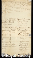 Simmons, Richard: certificate of election to the Royal Society