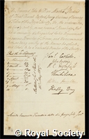 Mackie, John William: certificate of election to the Royal Society