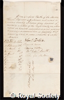Heath, George Crawford: certificate of election to the Royal Society
