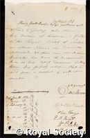 Brooke, Henry James: certificate of election to the Royal Society