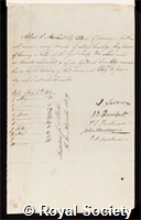 Marchant, Alfred Le: certificate of election to the Royal Society