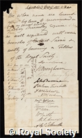 Macaulay, Zachary: certificate of election to the Royal Society