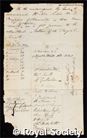 Kidd, John: certificate of election to the Royal Society