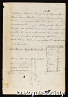 Story, Anthony Mervin Reeve: certificate of election to the Royal Society