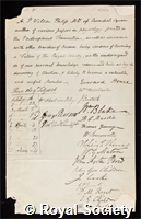 Philip, Alexander Philip Wilson: certificate of election to the Royal Society